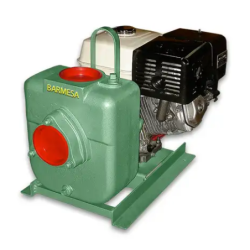 BOMBA AUTOCEBANTE MOTOR A GASOLINA BRIGGS & STRATTON, 29M-350447 EN BASE DE ACERO SIN RUEDAS, BARNES & ITEM-004543