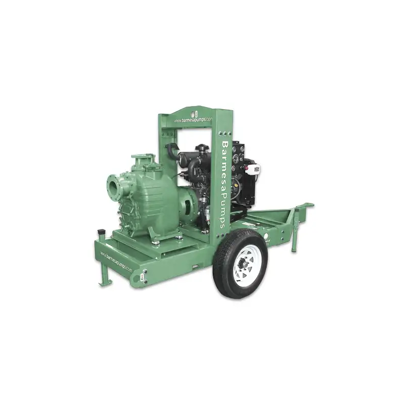 BOMBA AUTOCEBANTE TRAGASÓLIDOS MOTOR A DIÉSEL YANMAR, 4ATS-3TNV70 EN BASE DE ACERO SIN RUEDAS, BARNES & ITEM-004804