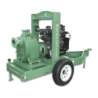 BOMBA AUTOCEBANTE TRAGASÓLIDOS MOTOR A DIÉSEL YANMAR, 4ATS-3TNV70 EN BASE DE ACERO SIN RUEDAS, BARNES & ITEM-004804