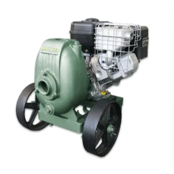 BOMBA AUTOCEBANTE MOTOR A GASOLINA BRIGGS & STRATTON, 24M-350447 CON RUEDAS DE FIERRO, BARNES & ITEM-004523