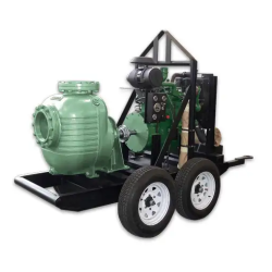 BOMBA AUTOCEBANTE MOTOR A DIÉSEL BAUDOUIN, 200MD-4M11V4D0 EN BASE DE ACERO SIN RUEDAS, BARNES & ITEM-019264